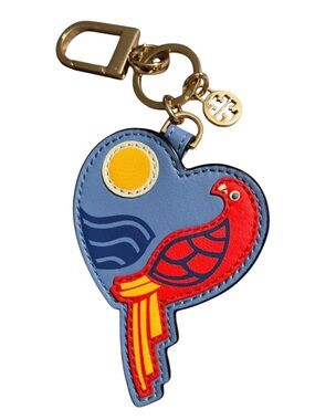 Tory Burch Parrot Key Fob / Bag Charm NWOT